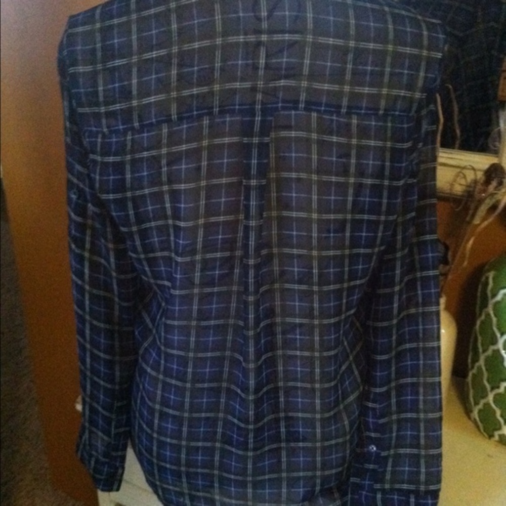 Express Button Down Blouse S - image 2